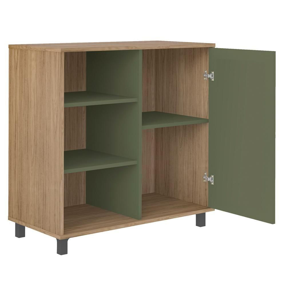 Buffet Aparador 1 Porta 80 Cm 4535 Carvalho Menta Arly