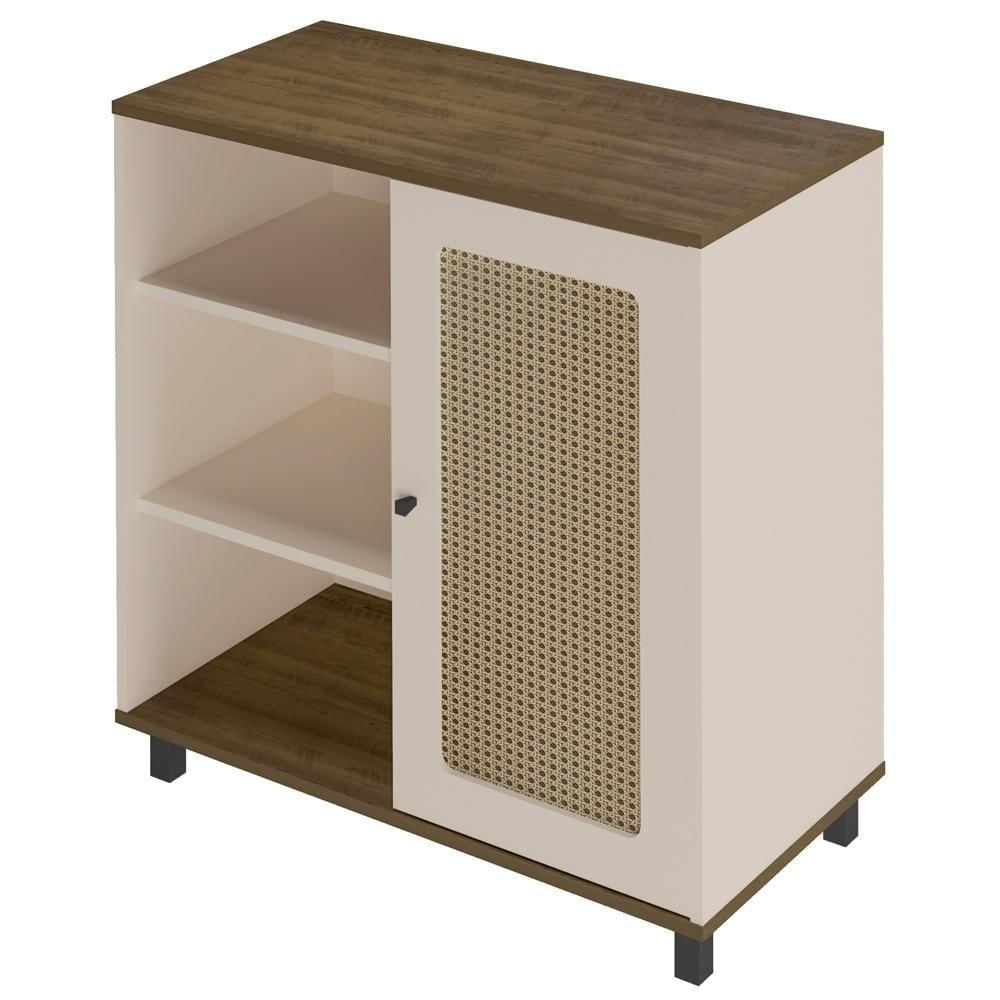 Buffet Aparador 1 Porta 80 Cm 4520 Pinho Off White Arly