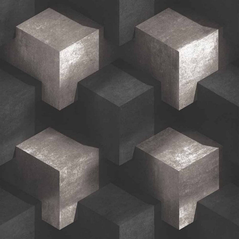 Papel de Parede Stone Age 1 Cubos 3D SN600403R