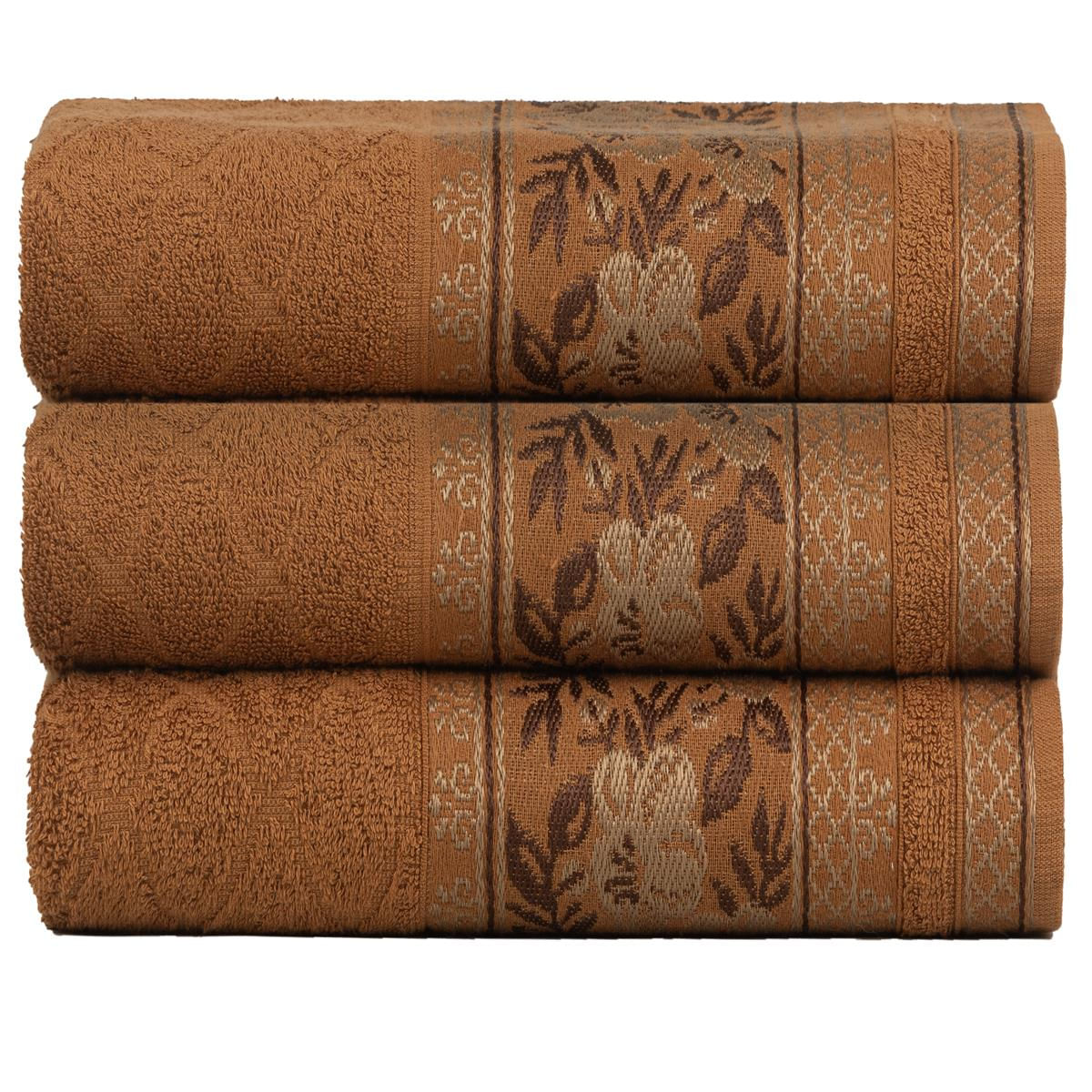 Kit 3 Toalhas de Rosto Fio Penteado Jacquard - 50x70cm - Nice