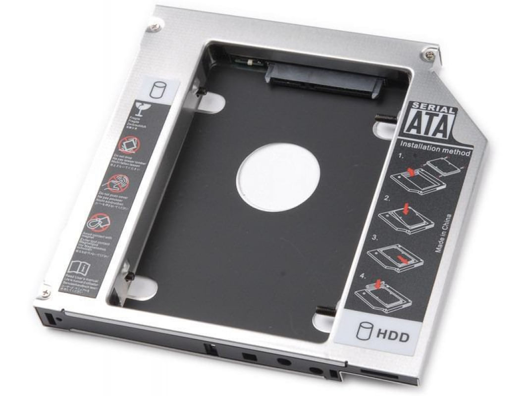 Caddy Adaptador Notebook Para Segundo Hd/Ssd 12,7Mm Sata