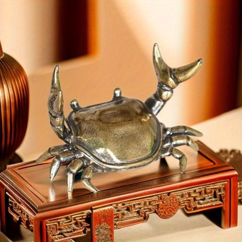 Estátua de Caranguejo de Cobre Puro para Decoração de Mesa
