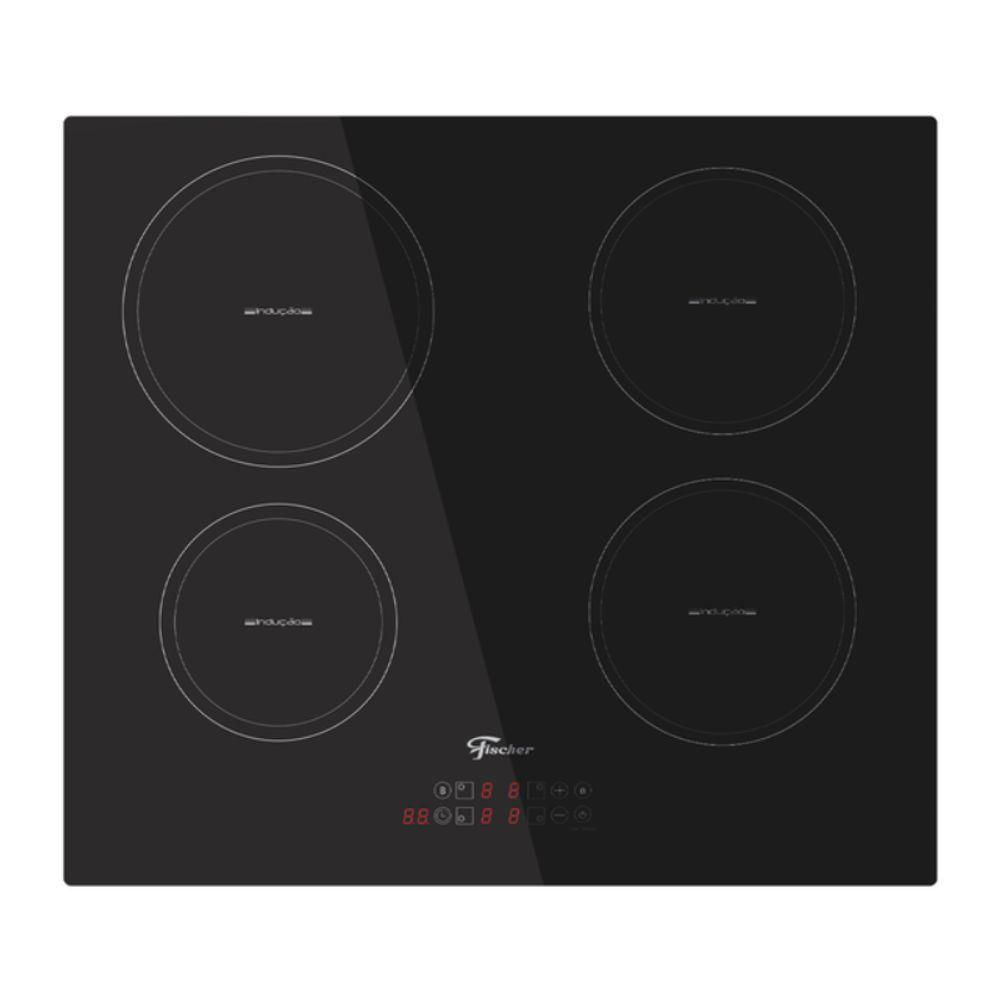 Cooktop Fischer 4 Bocas Por Indução Mesa Vitroceramica Touch Fischer 220V