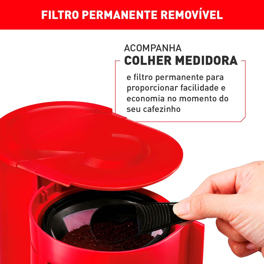 Cafeteira Elétrica Arno Classic CFC2 Vermelha 12 Xícaras - 220V
