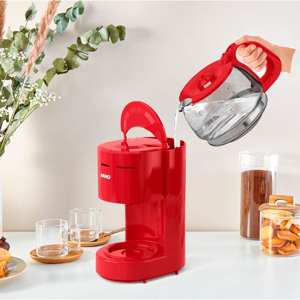 Cafeteira Elétrica Arno Classic CFC2 Vermelha 12 Xícaras - 220V