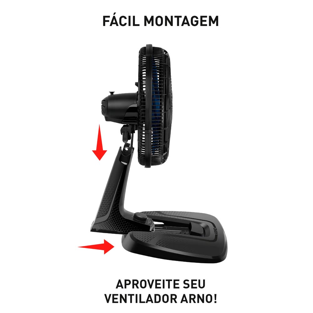 Ventilador de Mesa Arno Xtreme Force Breeze 6 Pás VB40 - 40cm 127V