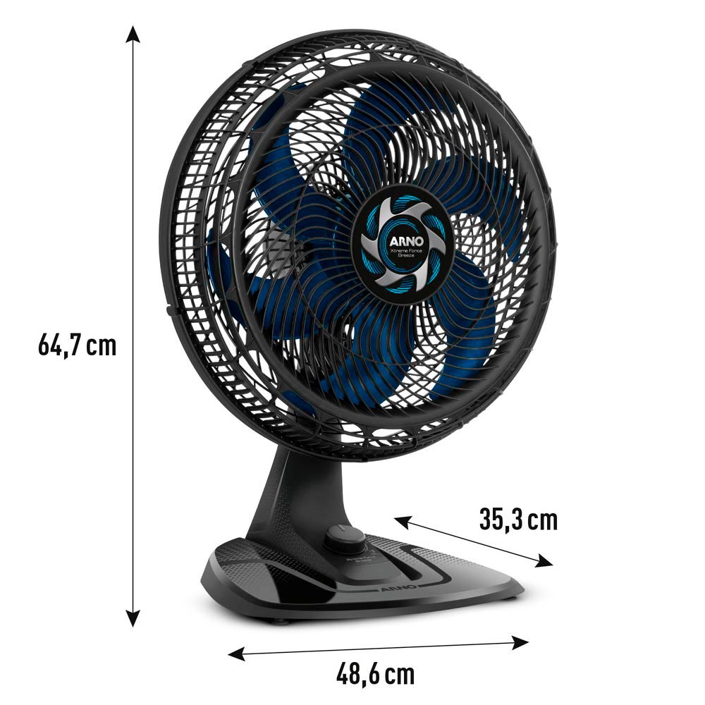 Ventilador de Mesa Arno Xtreme Force Breeze 6 Pás VB40 - 40cm 127V