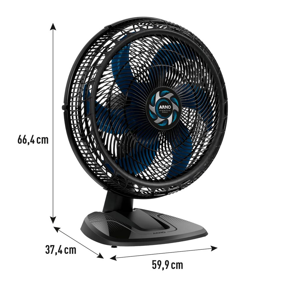 Ventilador de Mesa Arno Xtreme Force Breeze 6 Pás VB50 - 50cm 127V