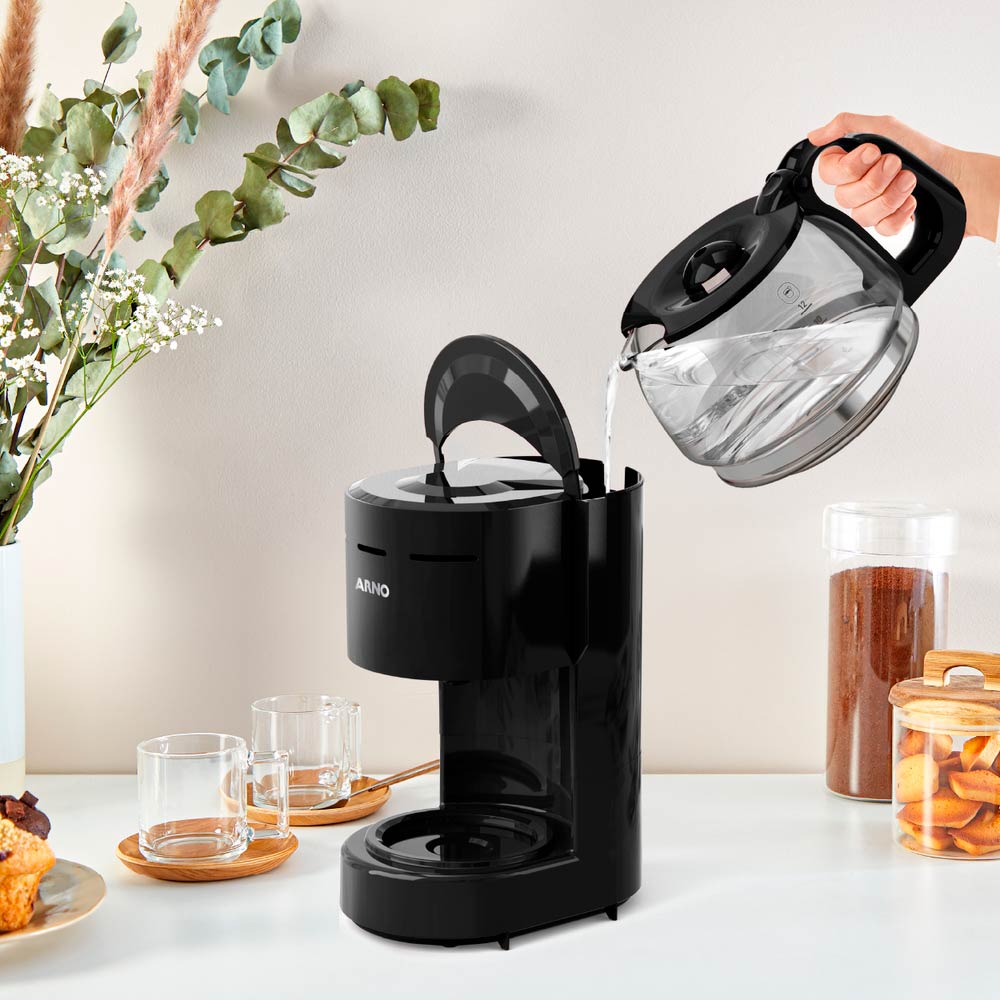 Cafeteira Elétrica Arno Classic CFC1 Preta 12 Xícaras - 220V