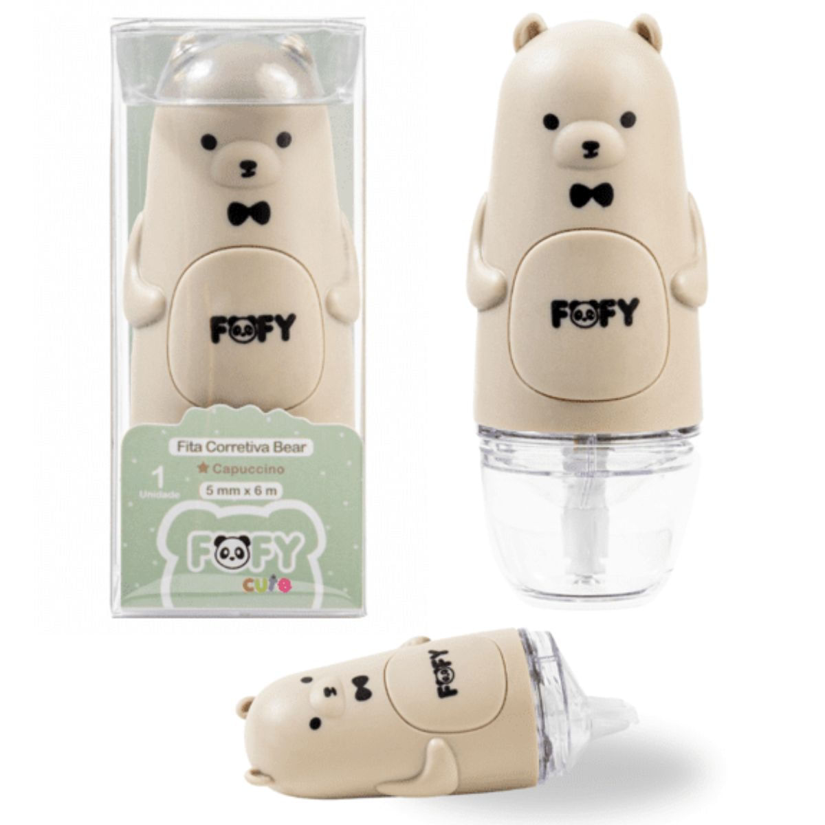 FITA CORRETIVA BEAR FOFINHO CUTE CAPUCCINO - FF6506 - FOFY