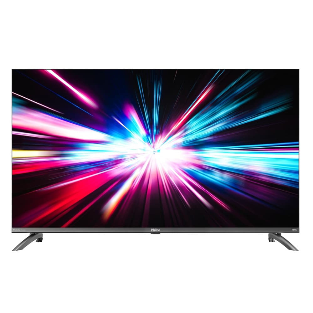 Smart TV 40 Philco Full HD LED PTV40M9GR2CGB com Sistema Operacional Roku TV, Dolby Audio, Processador Quad-Core, Entradas USB e HDMI Cinza / Bivolt