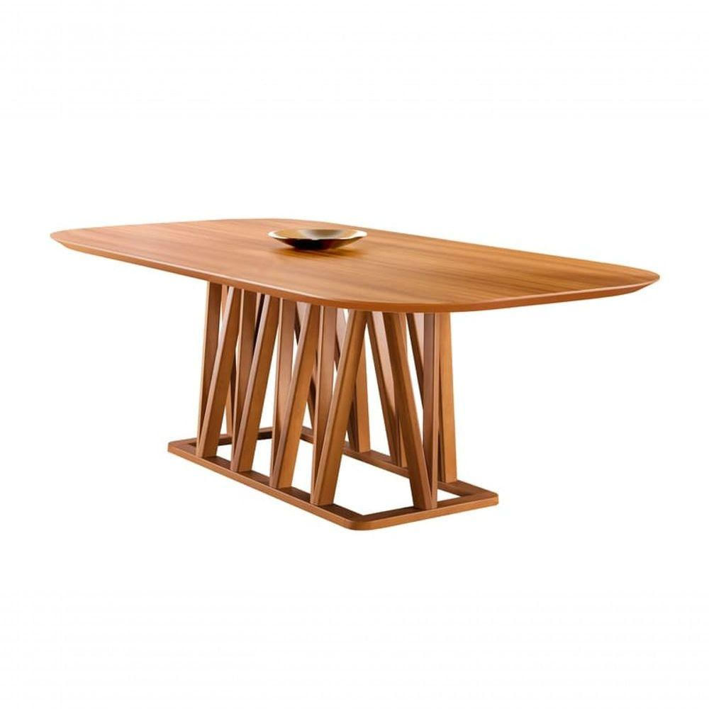 Mesa De Jantar Moderna Madeira Maciça 1,60x0,90m Granada