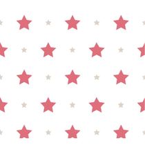 Papel De Parede Treboli Estrelas Vermelhas 5845 - Rolo 10m X 0,53m