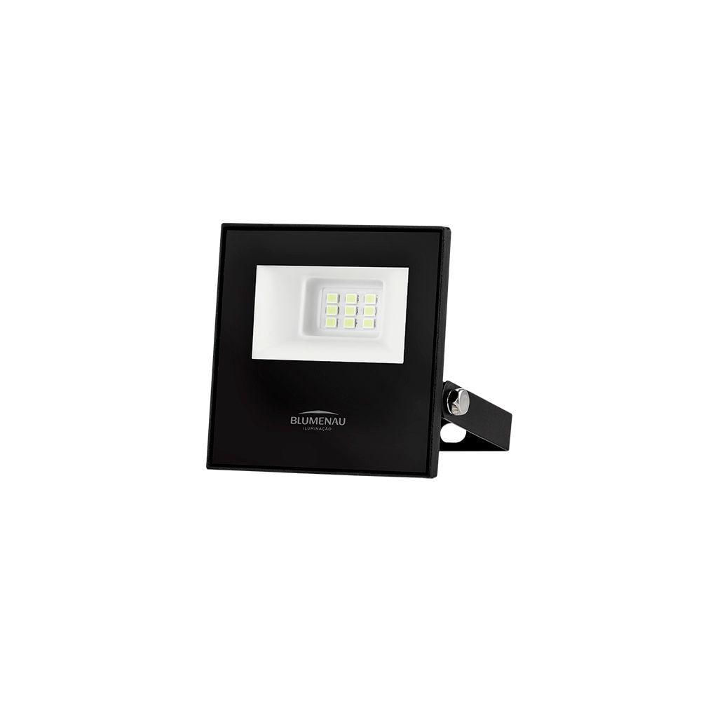Refletor Blumenau Led Play 10w Preto Bivolt 6500k Luz Branca