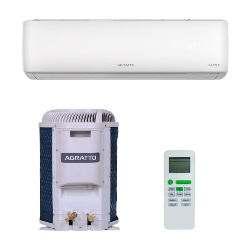 Ar condicionado Split Hi Wall Agratto  Inverter  Liv Top  12.000 Btus  Quente e Frio 220v R-32