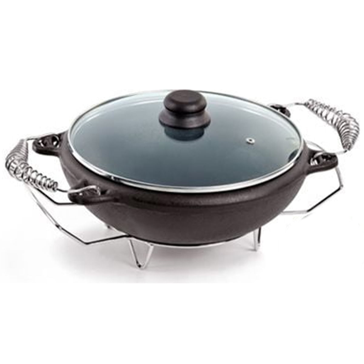 Panela Moqueca 6 litros Tampa de Vidro 32 cm diâmetro