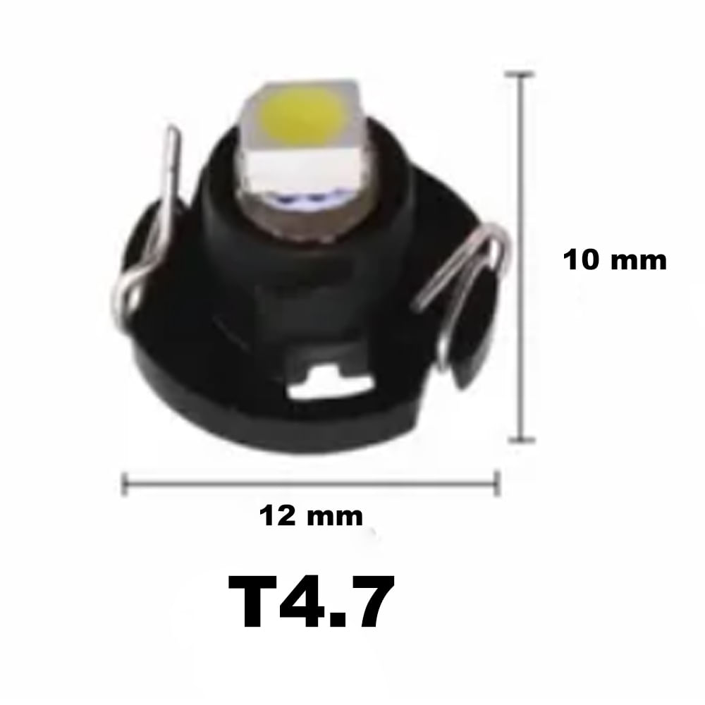 Par Led Painel T4.7 5050 SMD com Suporte Branco