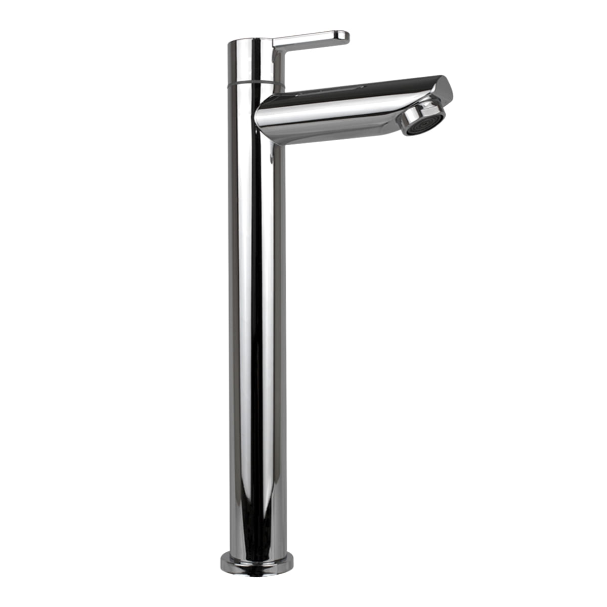 Torneira Bancada Bica Alta 28cm Banheiro Luxo Cuba Pia Lavabo Lavatorio Cozinha Smart Depot Design Slim Alavanca 1/4 Abs Metal Cromado