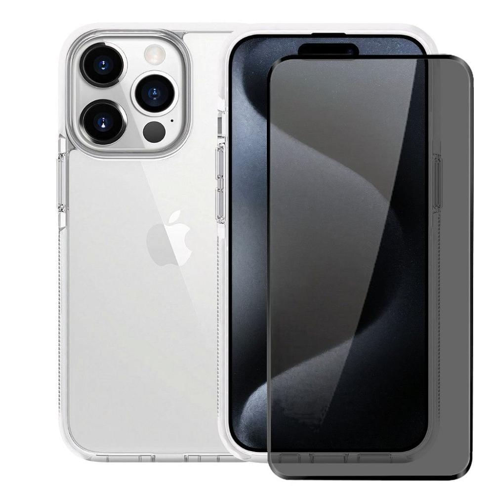 Kit Capa Anti-Slip  e Pelicula Defender Pro Privacidade para iPhone 15 Pro Max - Gshield