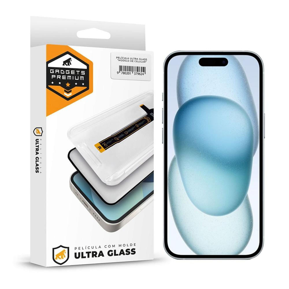 Película para iPhone 15 Plus - Ultra Glass - Preta - Gshield