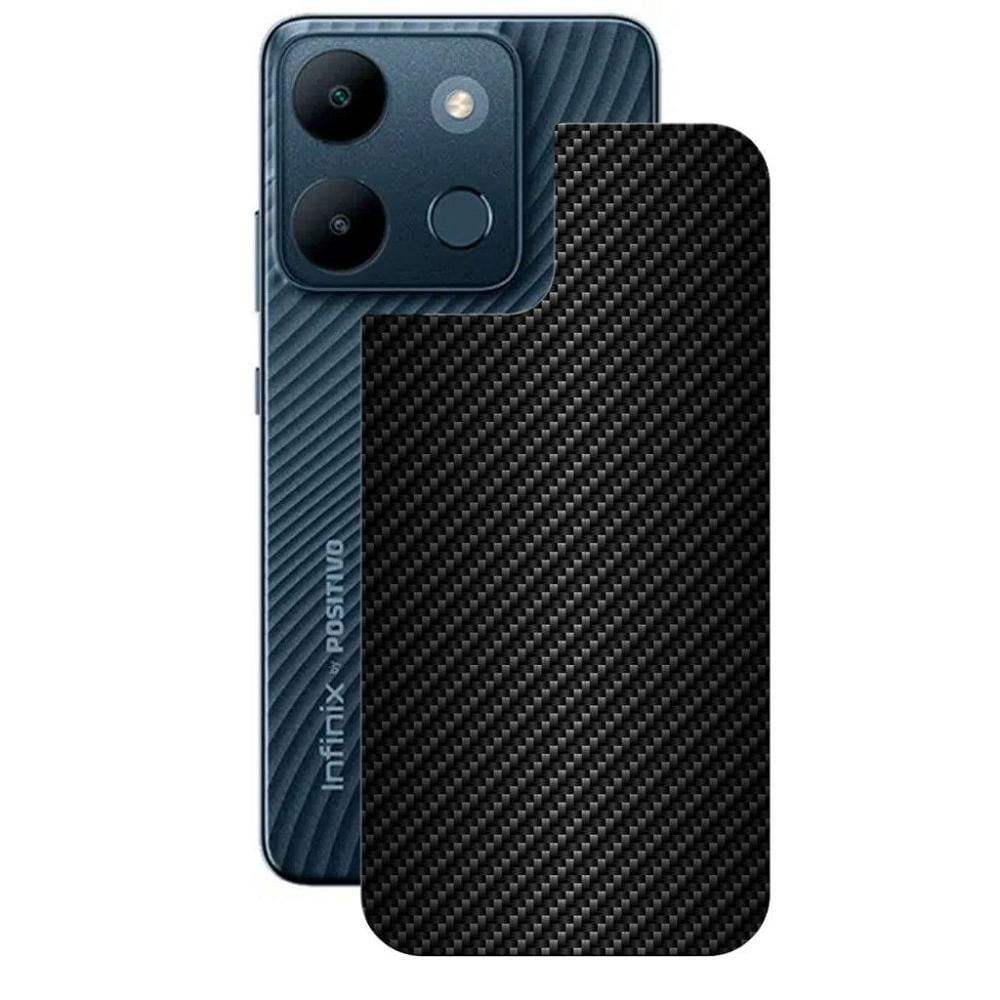 Película para Infinix Smart 7 - Traseira de Fibra de Carbono Preta - Gshield