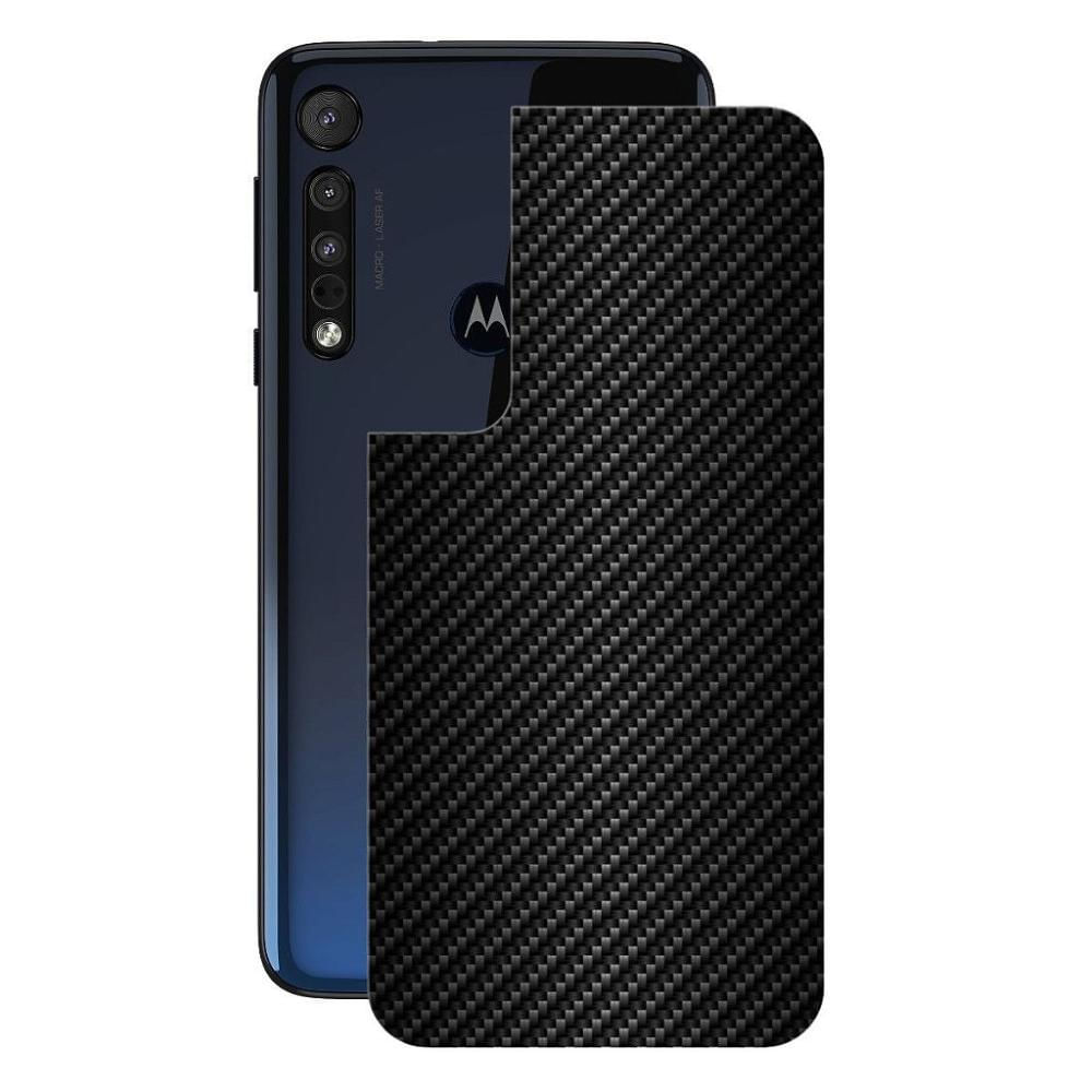 Película para Motorola One Macro - Traseira de Fibra de Carbono Preta - Gshield