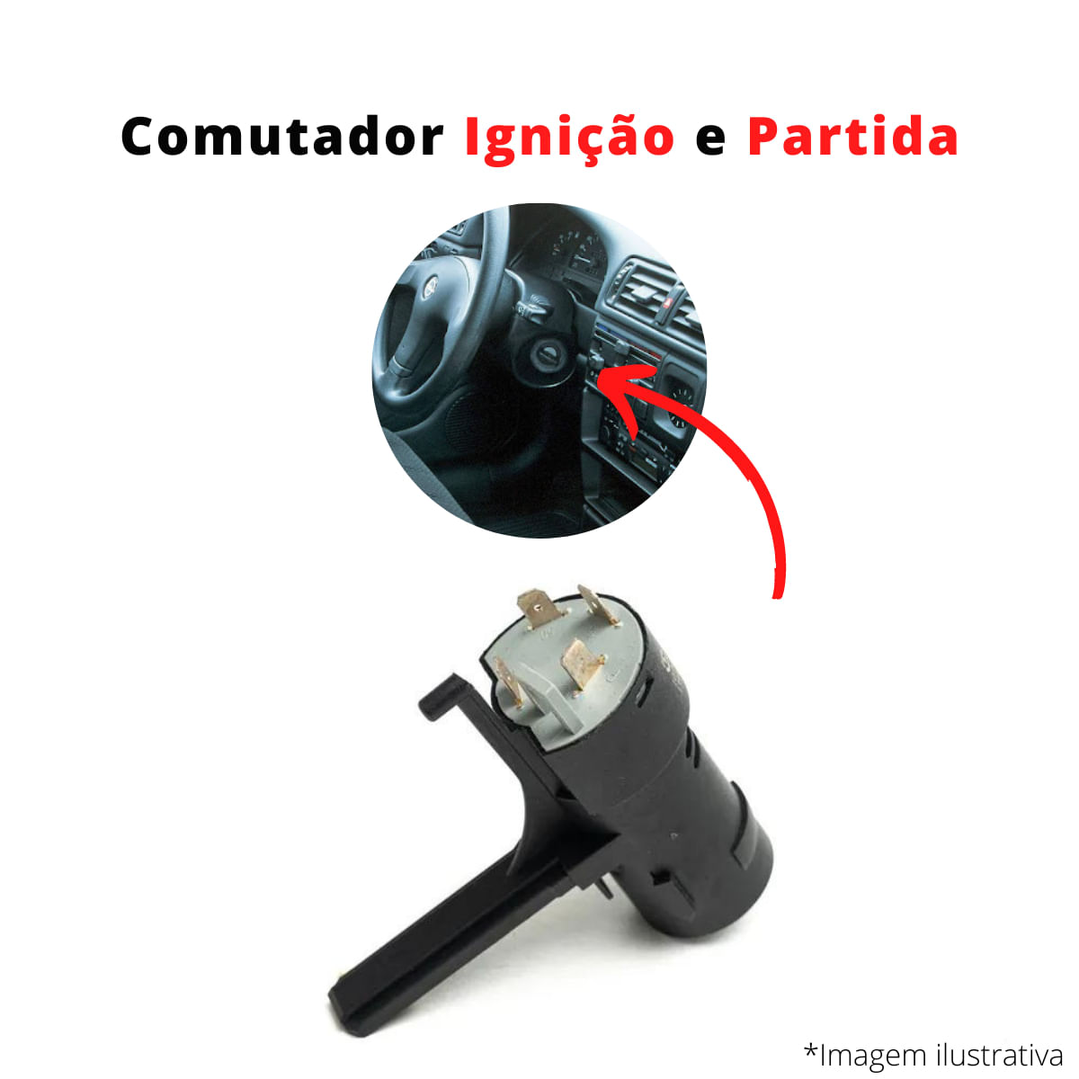 Comutador Elétrico Ignição Partida Celta G1 G2 2000 A 2010