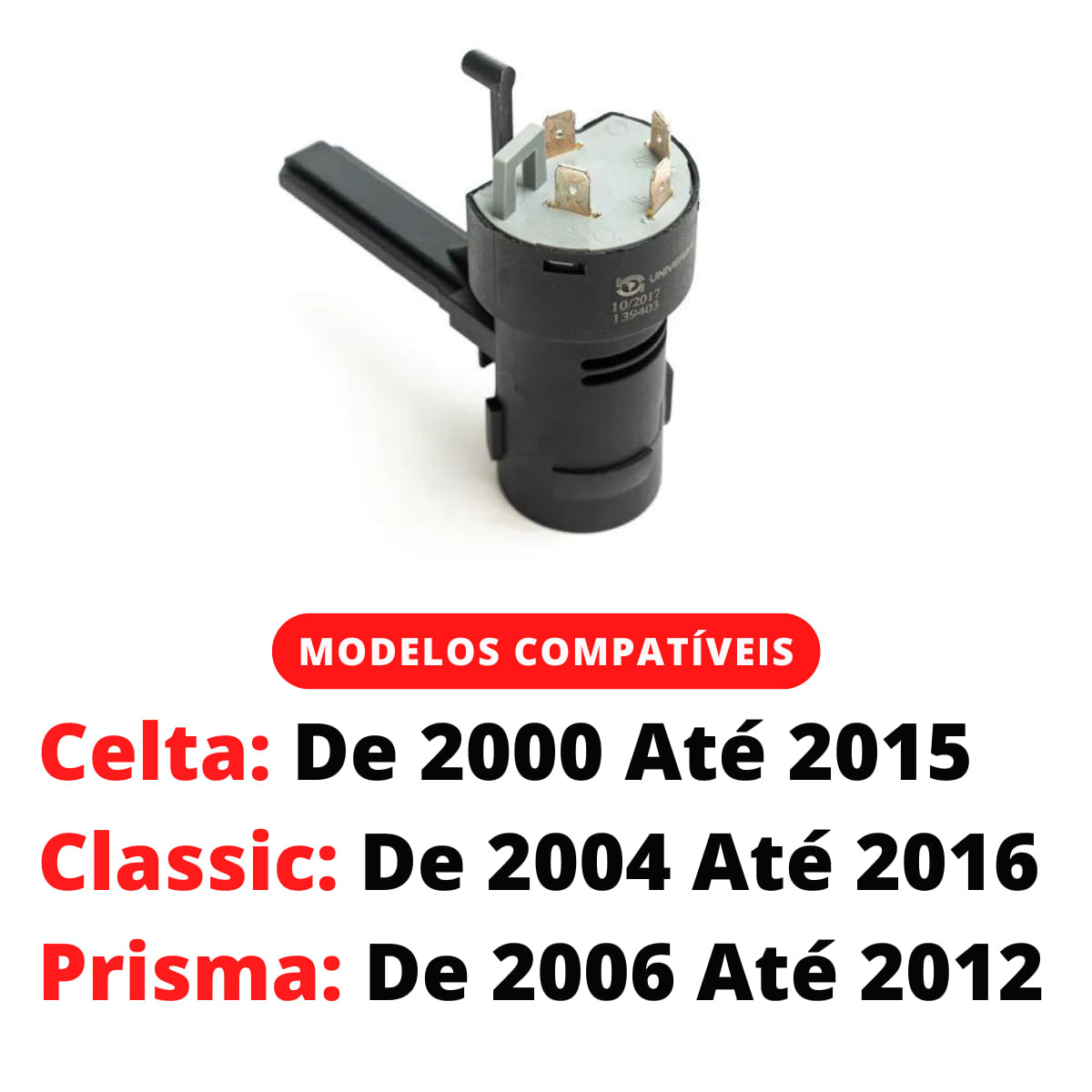 Comutador Elétrico Ignição Partida Celta G1 G2 2000 A 2010