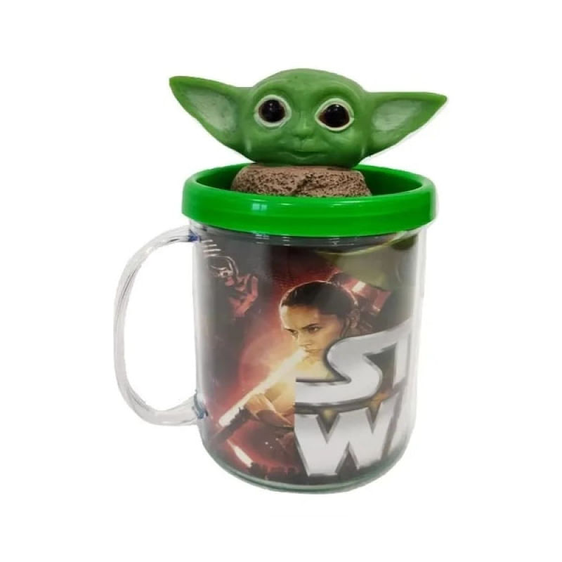 Caneca Star Wars com Boneco Yoda - Ifcat