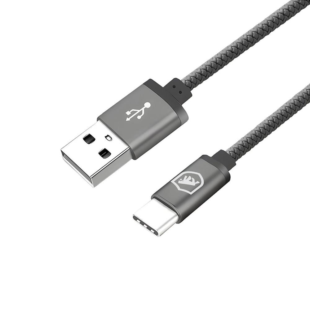 Cabo Symetric - Cinza - Tipo C / USB - 1,5M