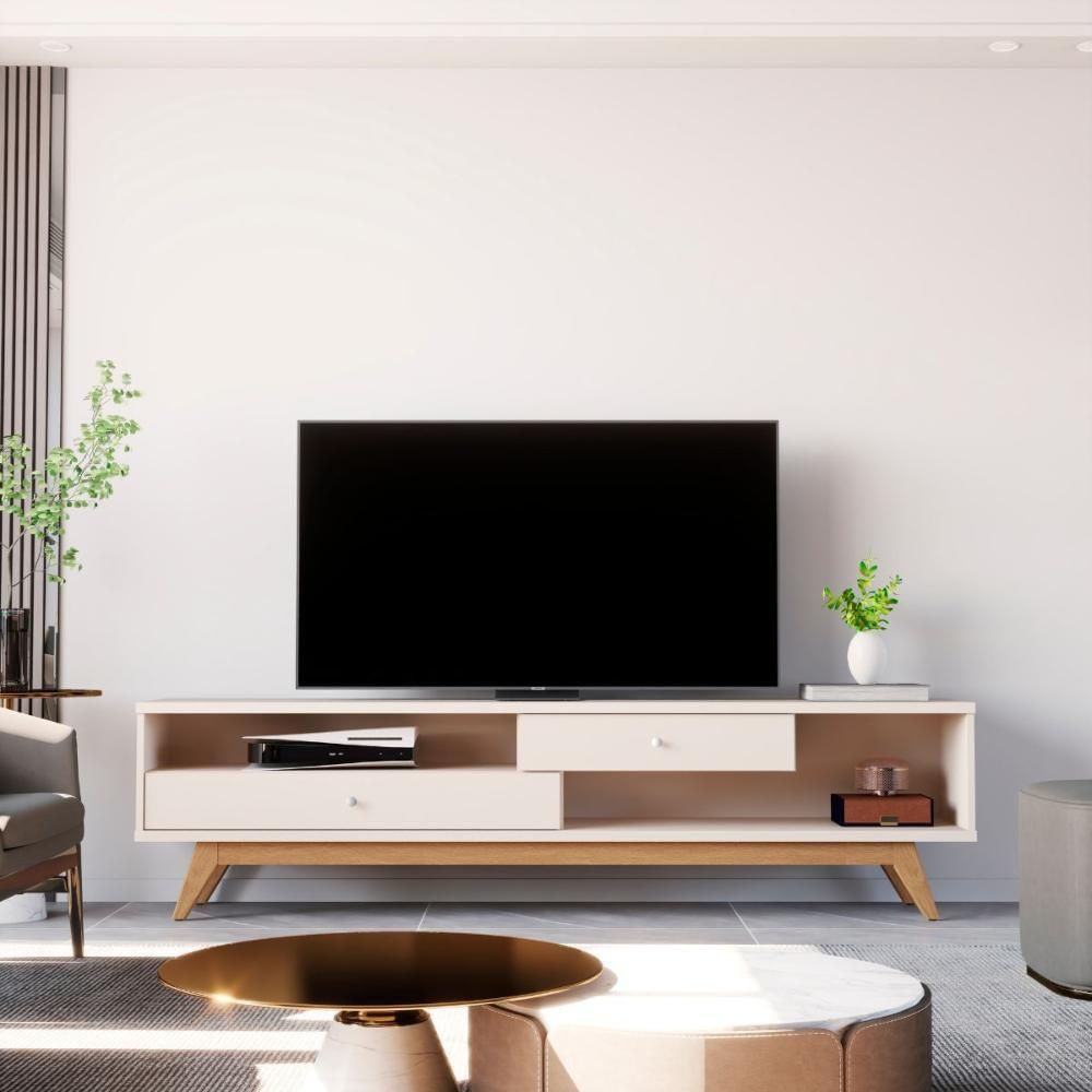 Rack Para Tv 75 Polegadas Albuquerque Off White
