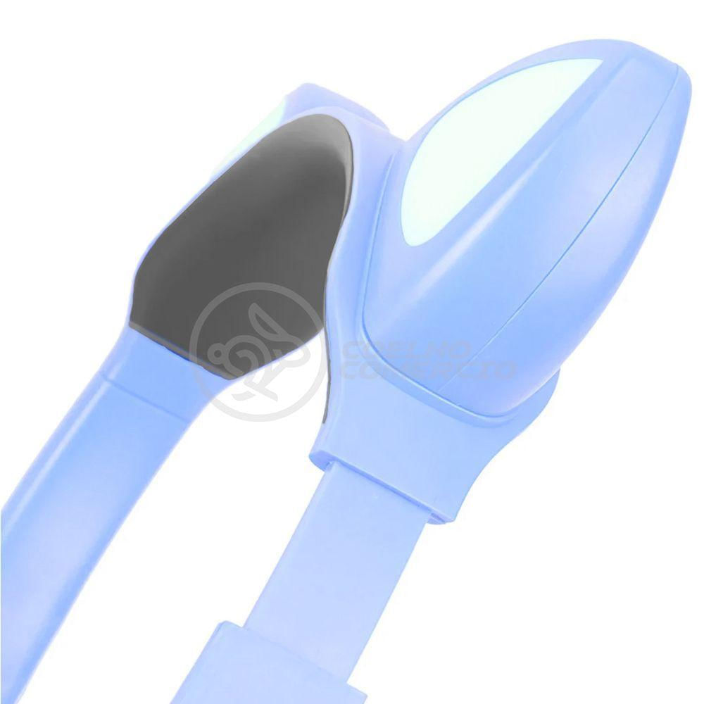 Fone De Ouvido Gatinho Fox Fio C/ Led Infantil Azul