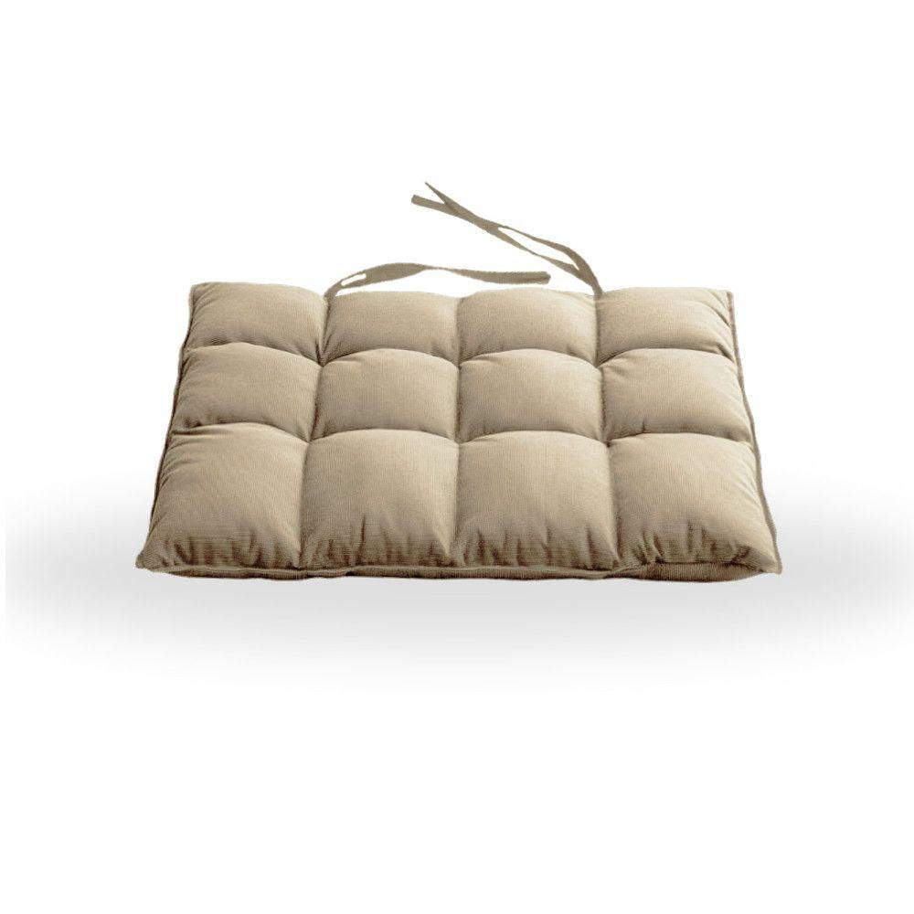 Assentos De Cadeira Futon 40x40 Em Sued Liso - Speciale Home Marfim