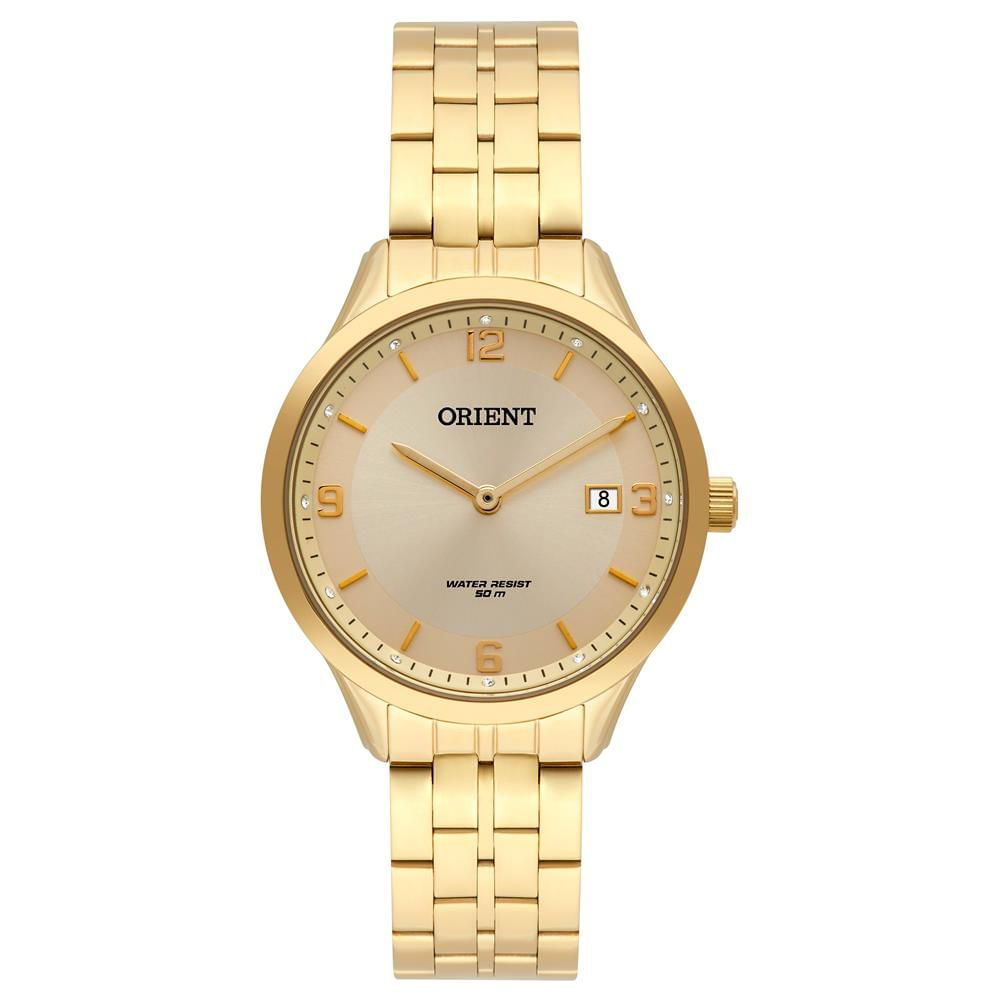 Relógio Orient Feminino Ref: Fgss1169 C2kx Casual Dourado