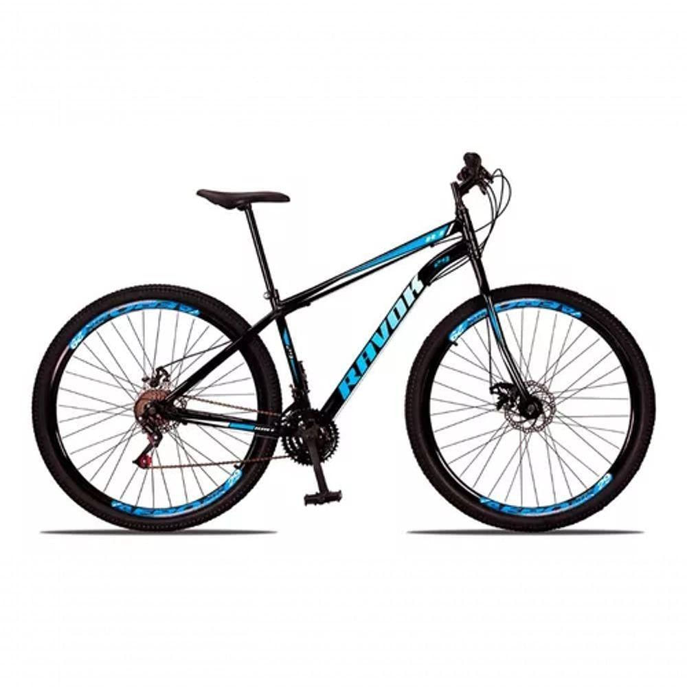 Bicicleta Bike Aço 21 Marchas Velocidades Aro 29 Preto/Azul