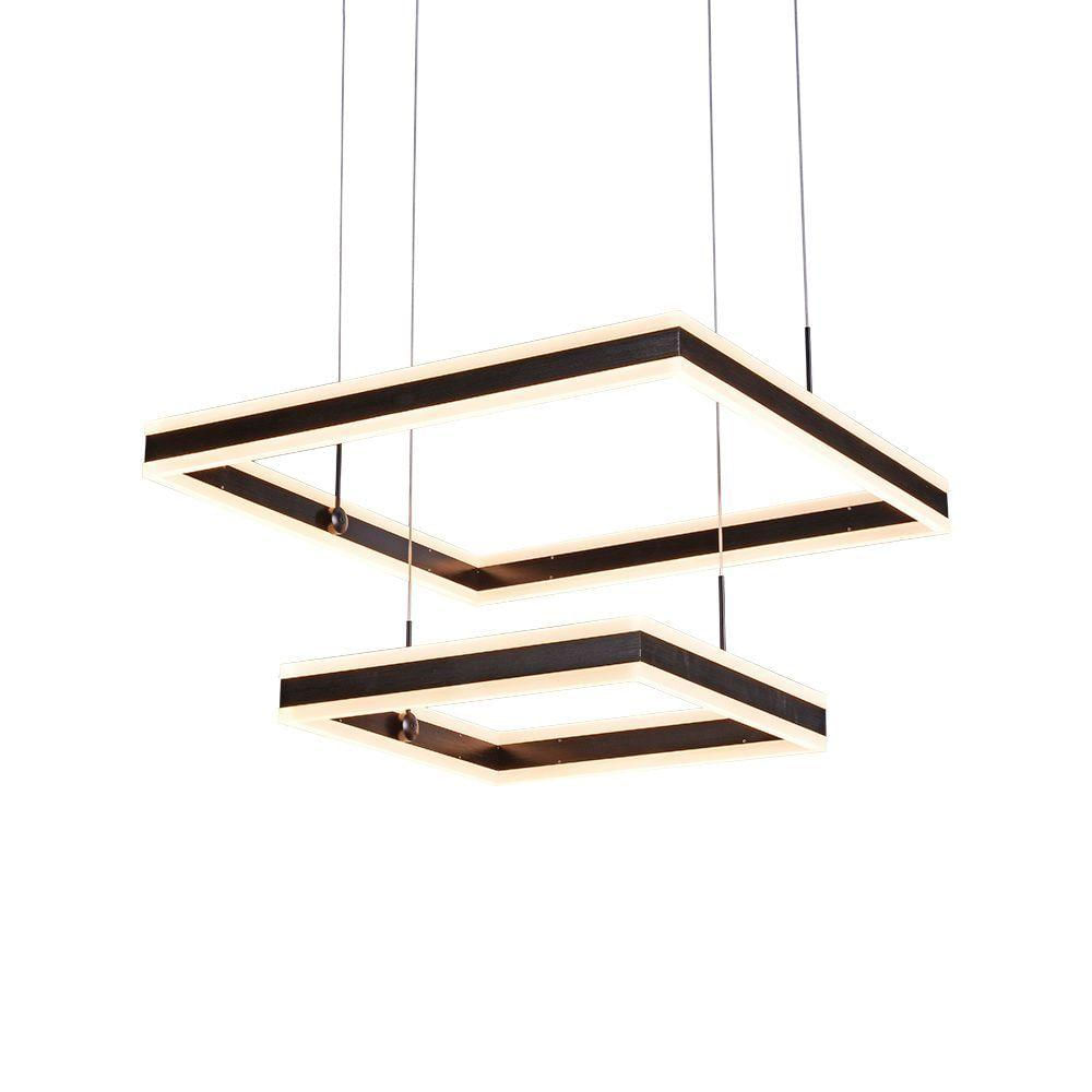 Lustre Pendente Sindora Dcd03047 Preto Led Bivolt