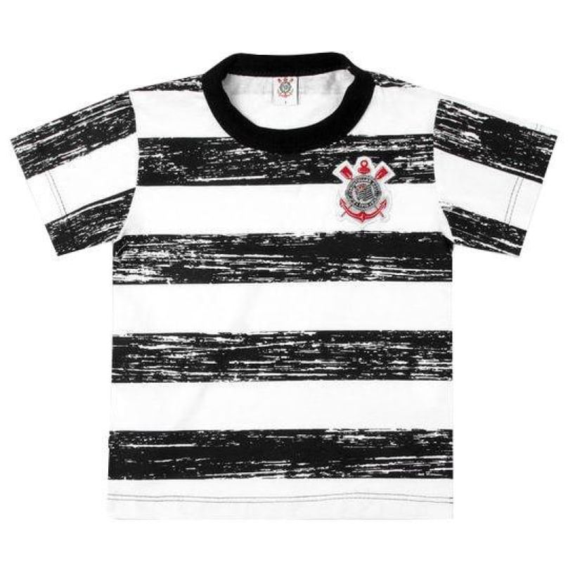 Camiseta Bebê Corinthians Listras Oficial