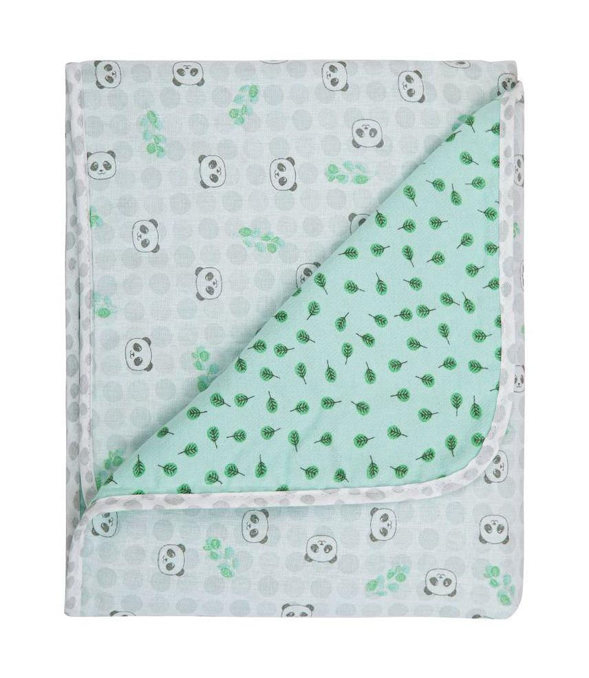 Manta Bebê Flanelada Dupla Face Pandinha 90 X 80Cm Papi