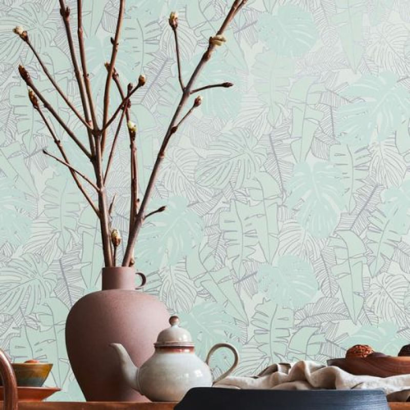 Papel de Parede House of Turnowsky Floral Verde 389054
