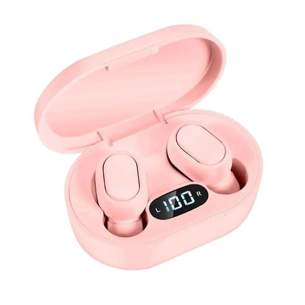 Fone De Ouvido Bluetooth, Hi Fi Lossless Heads Sem Fio à Prova D\' água Rosa