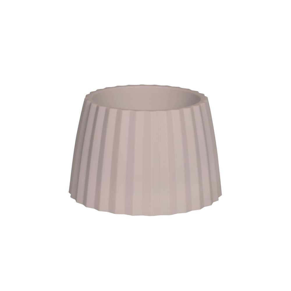 Vaso Cachepot Wave 25cm Branco Antigo