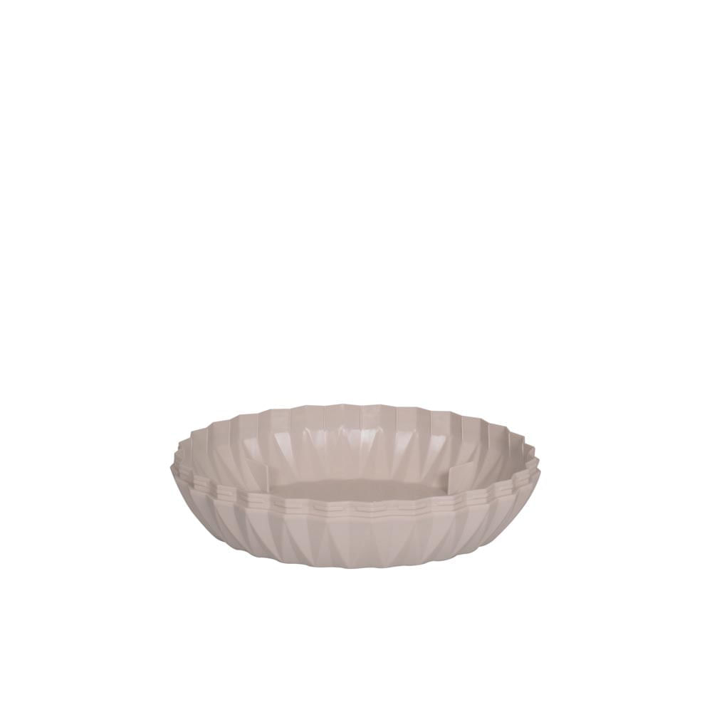 Vaso Cachepot Wave 25cm Branco Antigo