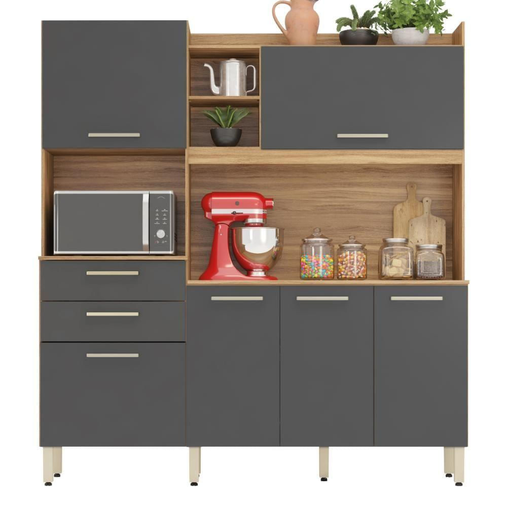 Armário de Cozinha Select com 6 Portas e 2 Gavetas