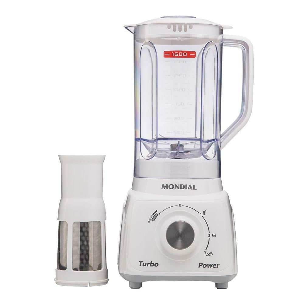Liquidificador Mondial Turbo Power L-99-wg Liquidificador-127v-branco/cinza