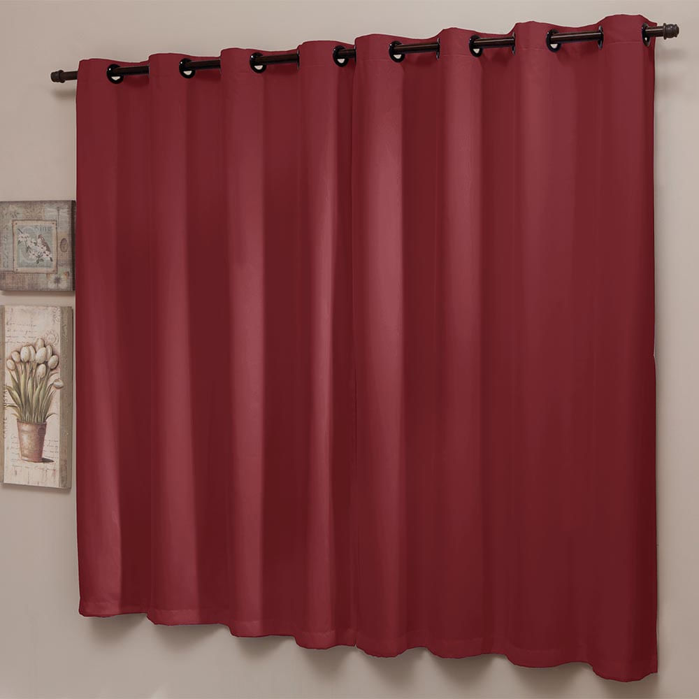 Cortina Blackout com Ilhós 220x160cm Malbec Versatile Sultan