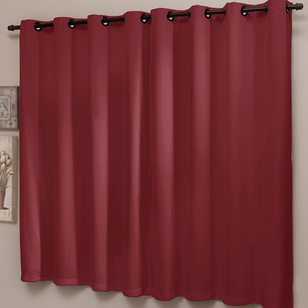 Cortina Blackout com Ilhós 220x160cm Malbec Versatile Sultan