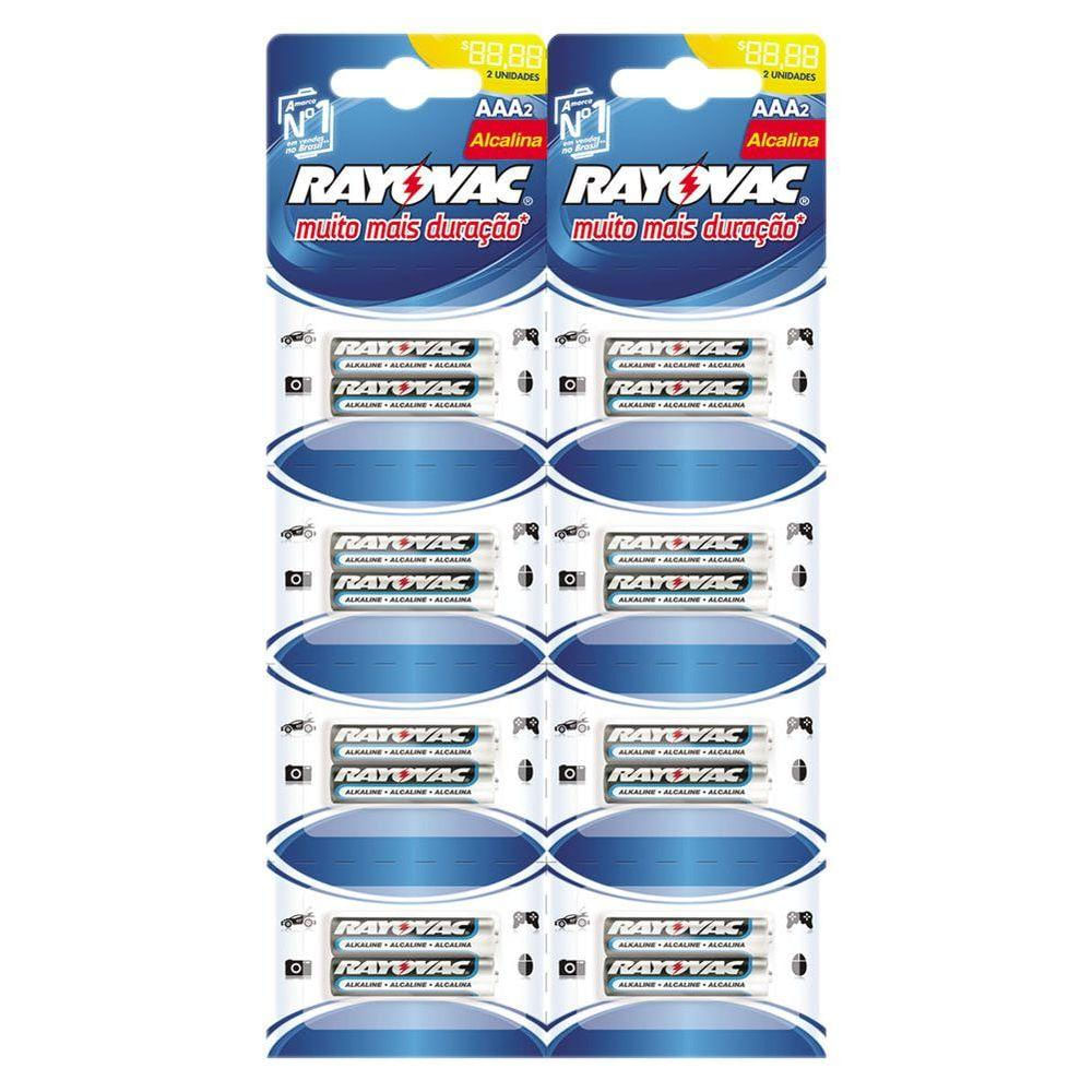 Pilha Rayovac Lr03 Alcalina Multiblister Com 16 Aaa 1,5v