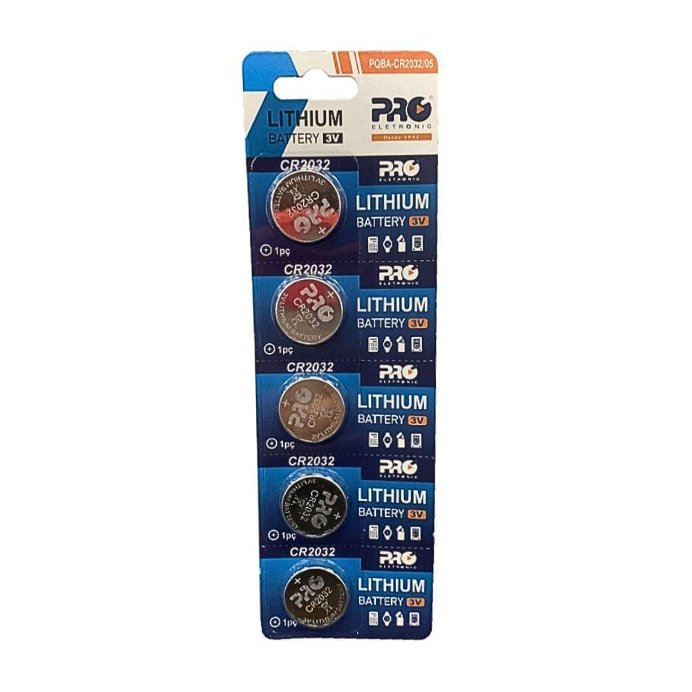 Bateria Cr2032 Proeletronic Pqba-cr2032-05 Lithium Com 5