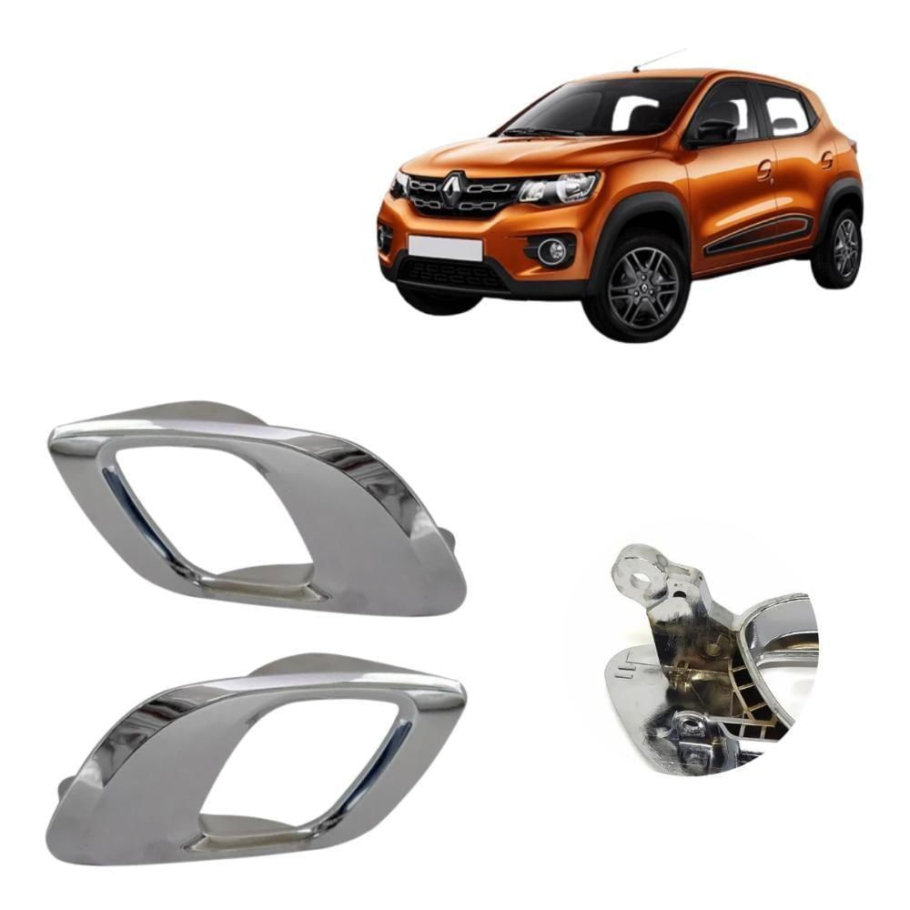 Kit 2 Maçaneta Interna Gatilho Puxador Cromada Kwid 17 A 22 - Un - 2 [f103]