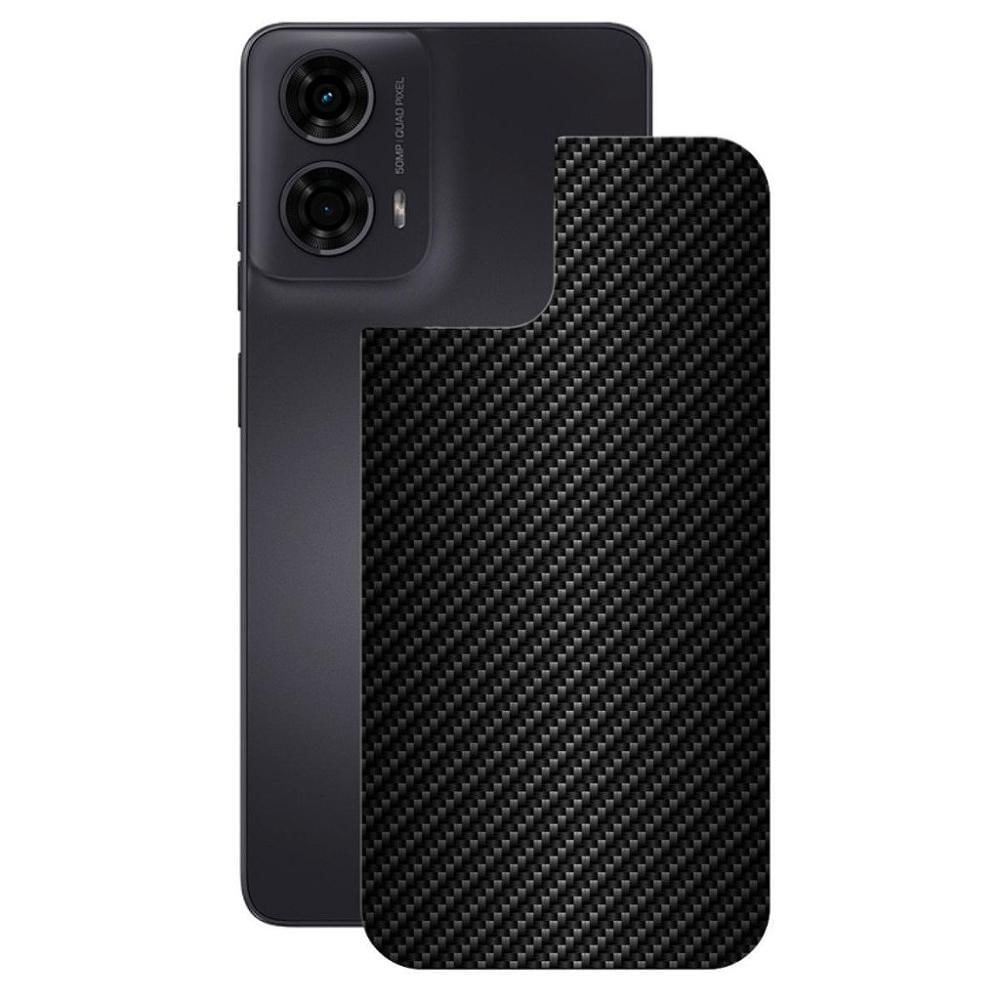 Película para Motorola Moto G24 - Traseira de Fibra de Carbono Preta - Gshield